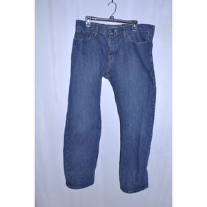 Nautica Jeans Company Mens Relaxed Fit Blue Denim 36x30 100% Cotton